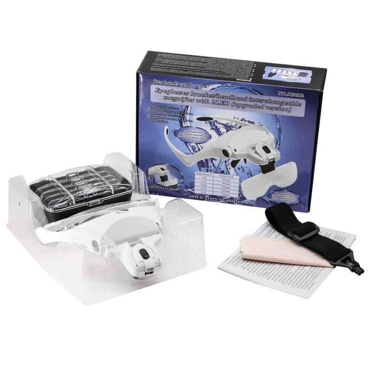 9892B2 1X / 1.5X / 2X / 2.5X / 3.5X Multifunctional Head Mounted Magnifier, 9892B2