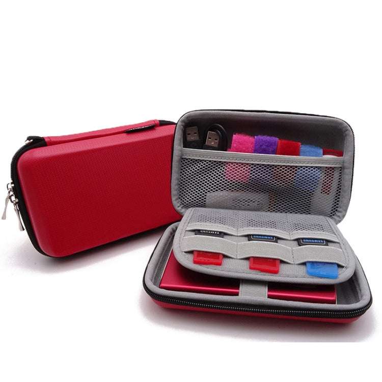 CHKJOK GH1805 EVA Mobile Hard Disk Anti-pressure Hard Shell Bag, GH1805 Black, GH1805 Red