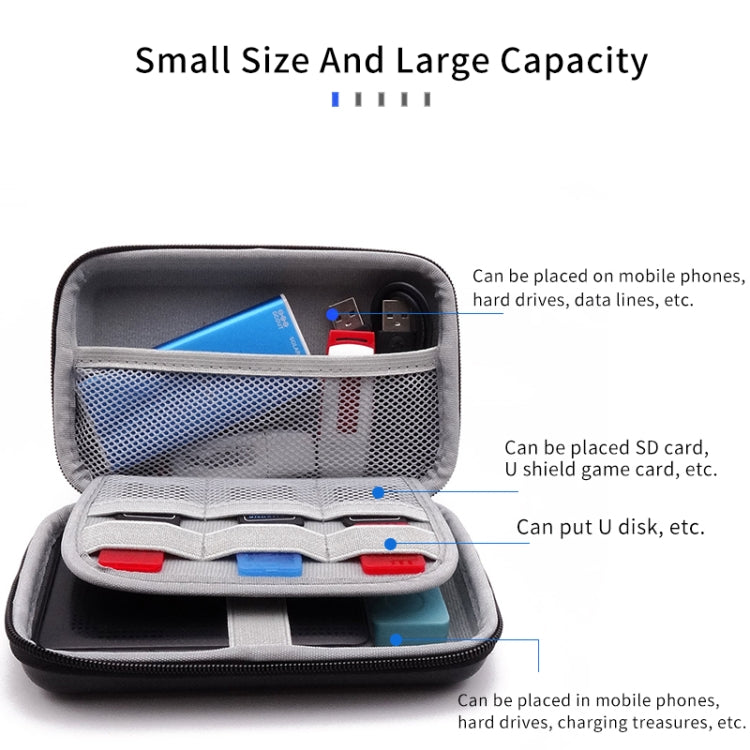 CHKJOK GH1805 EVA Mobile Hard Disk Anti-pressure Hard Shell Bag, GH1805 Black, GH1805 Red