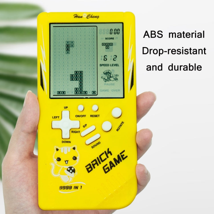 Large Screen Retro Children Handheld Game Console, Blue, Pink, Yellow, Green