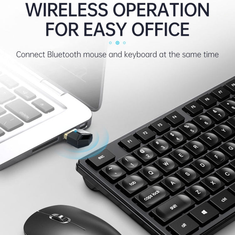 USB Bluetooth Adapter 5.0PC Computer Wireless Audio Receive Transmitter, Color: Black, M25