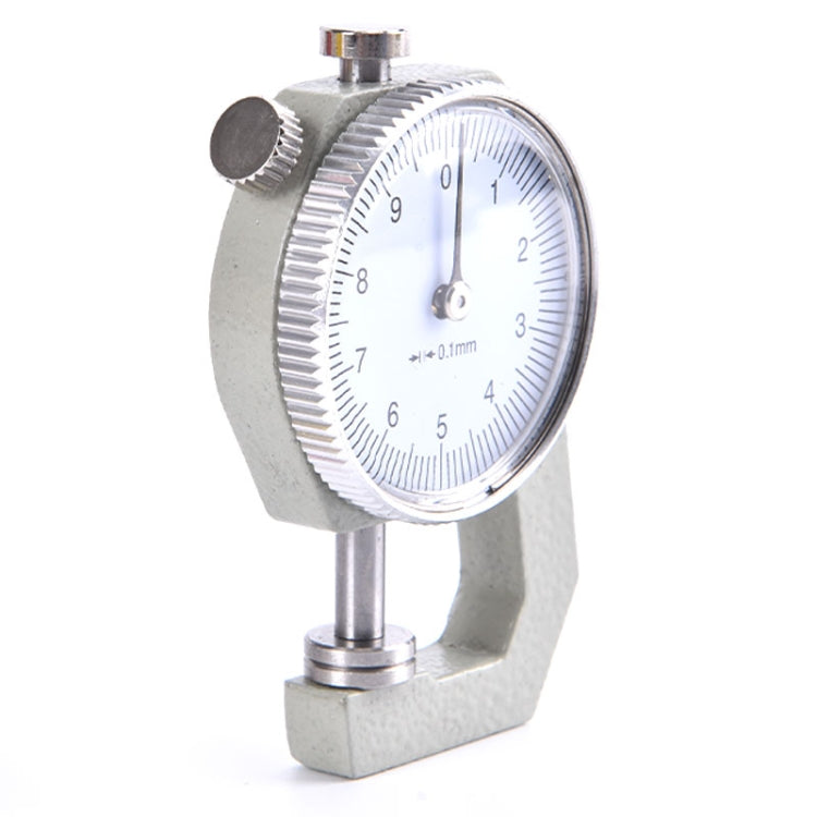 0-10mm Dial Thickness Gauge Leather Paper Thickness Meter Tester, Flat Head, Pointed Head