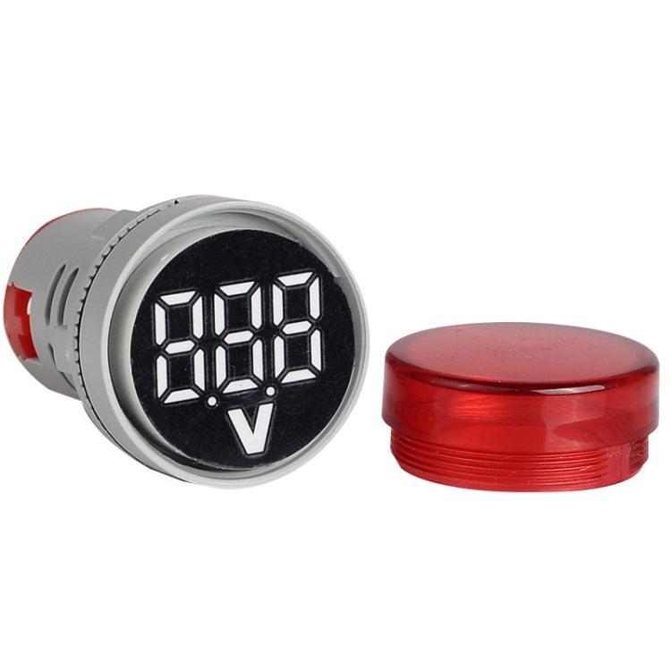 2 PCS DC Voltage Signal Indicator 22mm Round 6-100V Universal Voltmeter, 6-100V Red, 6-100V White, 6-100V Blue, 6-100V Green, 6-100V Yllow