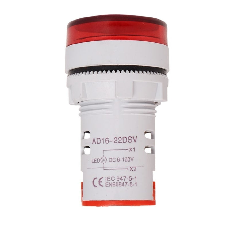 2 PCS DC Voltage Signal Indicator 22mm Round 6-100V Universal Voltmeter, 6-100V Red, 6-100V White, 6-100V Blue, 6-100V Green, 6-100V Yllow