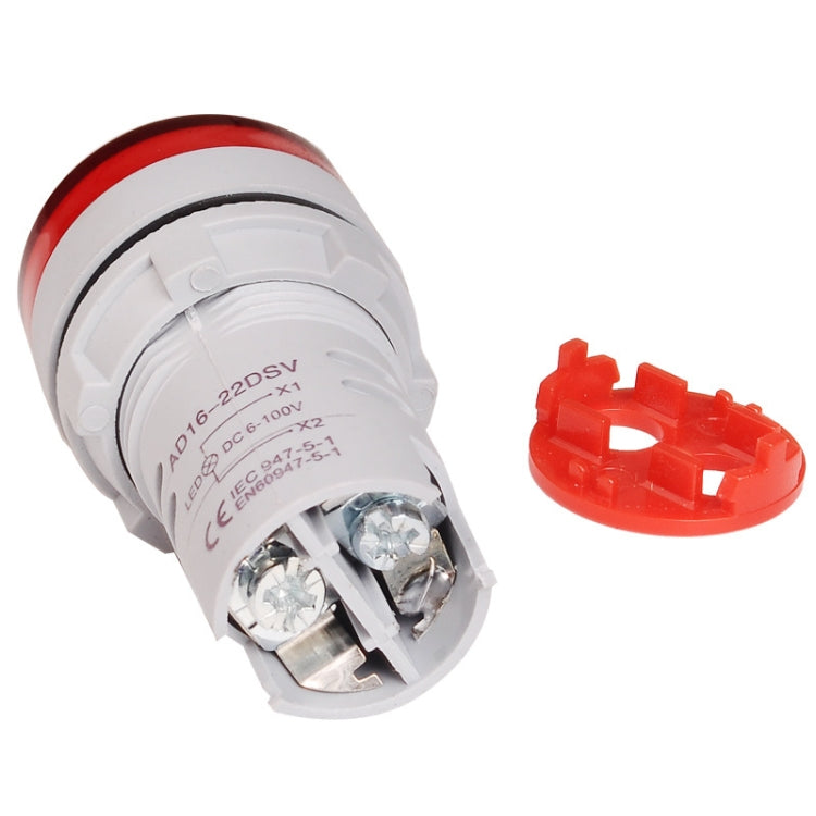 2 PCS DC Voltage Signal Indicator 22mm Round 6-100V Universal Voltmeter, 6-100V Red, 6-100V White, 6-100V Blue, 6-100V Green, 6-100V Yllow