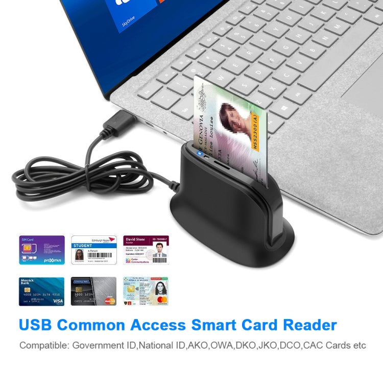 Rocketek  SCR812 USB 2.0 Smart Card Reader IC ID CAC TF Card Reader
