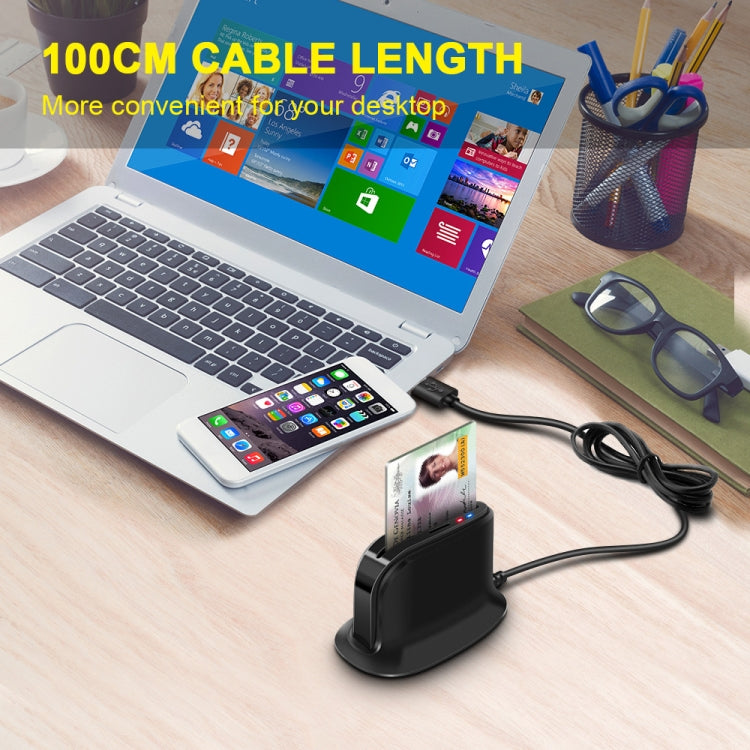 Rocketek  SCR812 USB 2.0 Smart Card Reader IC ID CAC TF Card Reader