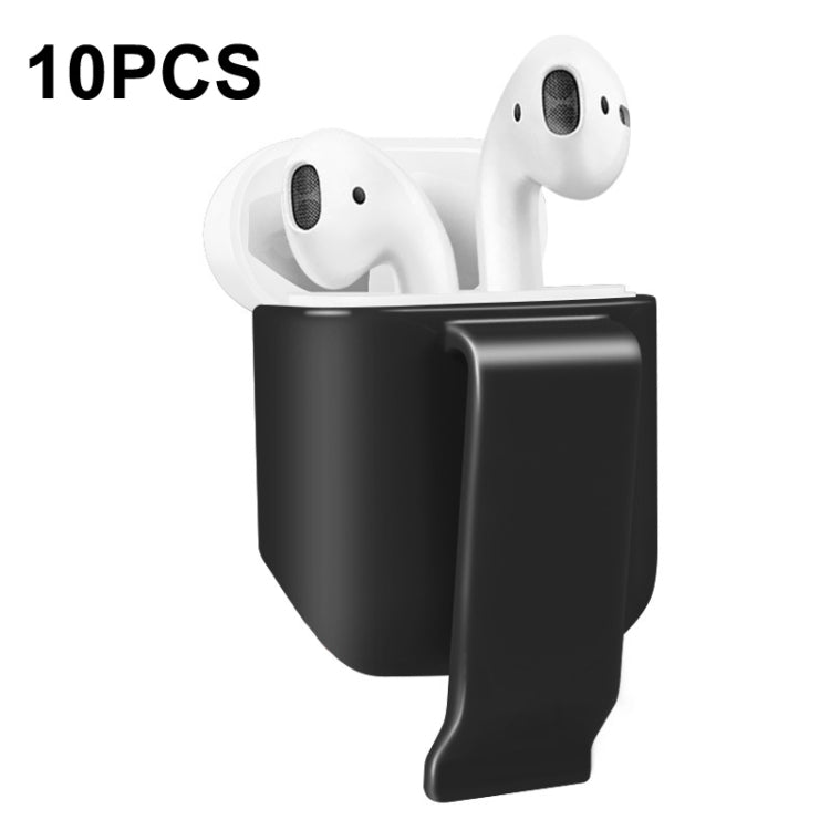 10 PCS Portable Headset Waist Hanging Protective Cover, Suitable For AirPods 2, Waist Hanging Pink, Waist Hanging Red, Waist Hanging Black, Waist Hanging Navy, Waist Hanging Gray, Waist Hanging White