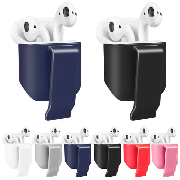 10 PCS Portable Headset Waist Hanging Protective Cover, Suitable For AirPods 2, Waist Hanging Pink, Waist Hanging Red, Waist Hanging Black, Waist Hanging Navy, Waist Hanging Gray, Waist Hanging White