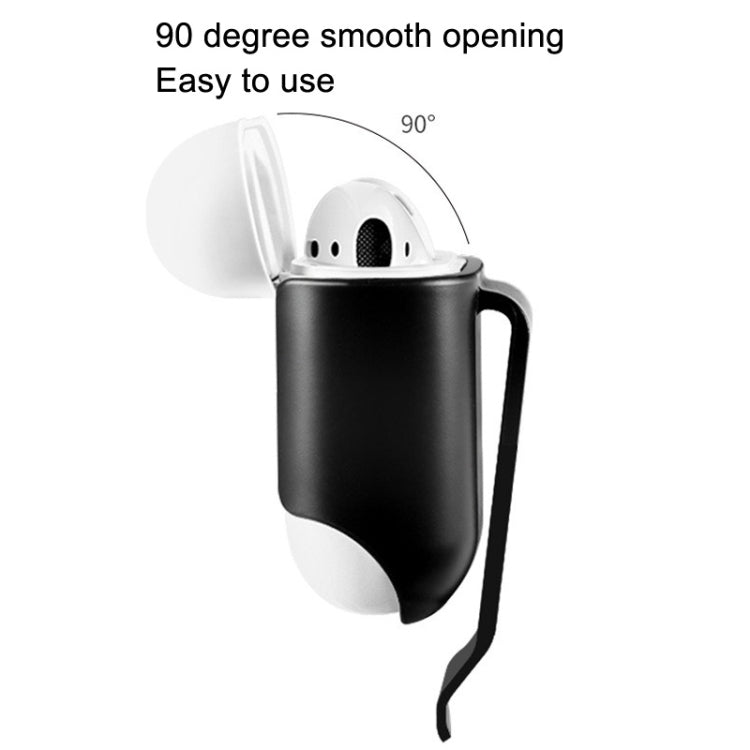 10 PCS Portable Headset Waist Hanging Protective Cover, Suitable For AirPods 2, Waist Hanging Pink, Waist Hanging Red, Waist Hanging Black, Waist Hanging Navy, Waist Hanging Gray, Waist Hanging White