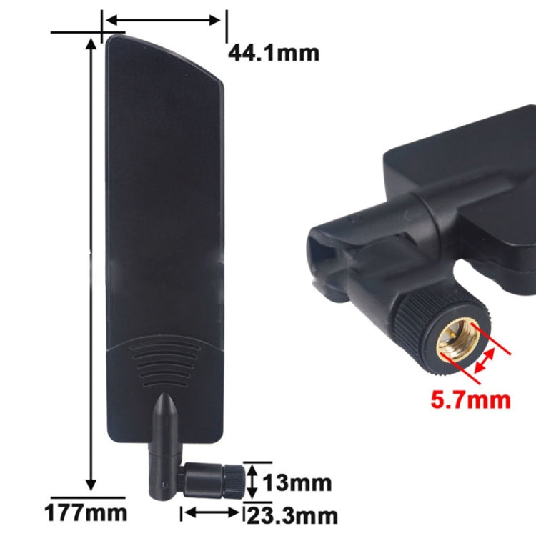 5G Full Netcom Black Plastic Sleeve Signal Strong High Gain Antenna, Gain Antenna
