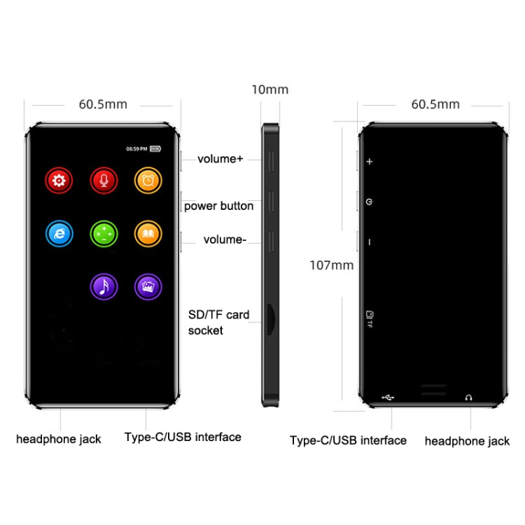 WIFI Game E-Book Touch Screen Bluetooth Mini Tablet MP3/MP4/MP5, TF Capacity:, 0GB, 8GB, 16GB, 32GB, 128GB