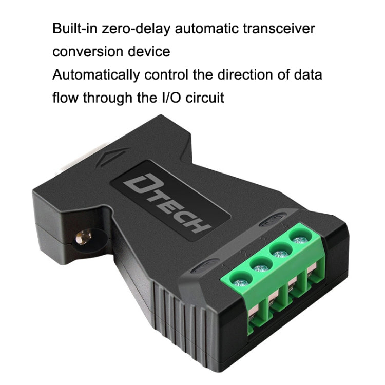 DTECH DT-9001 Industrial Grade Lightning And Surge Protection RS232 To 485 Converter, DT-9001