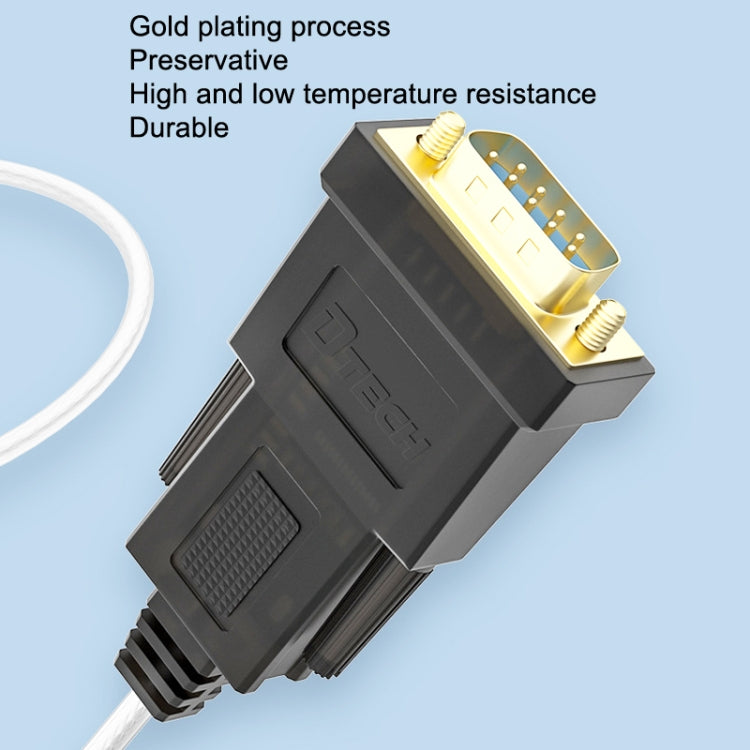 DTECH DT-5002A 1.8m USB To RS232 Serial Line DB9 Needle COM Port, 1.8m