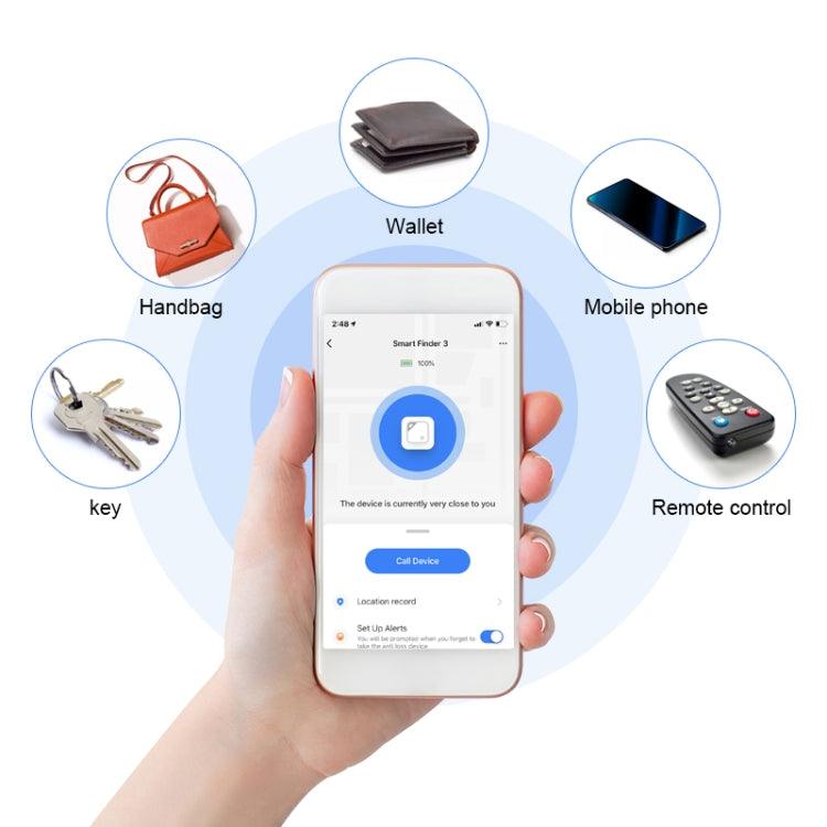 Wallet Key Finder Two Way Bluetooth Intelligent Anti-lost Device, Two Way Bluetooth Blue, Two Way Bluetooth Black, Two Way Bluetooth Pink, Two Way Bluetooth Yellow, Two Way Bluetooth Green