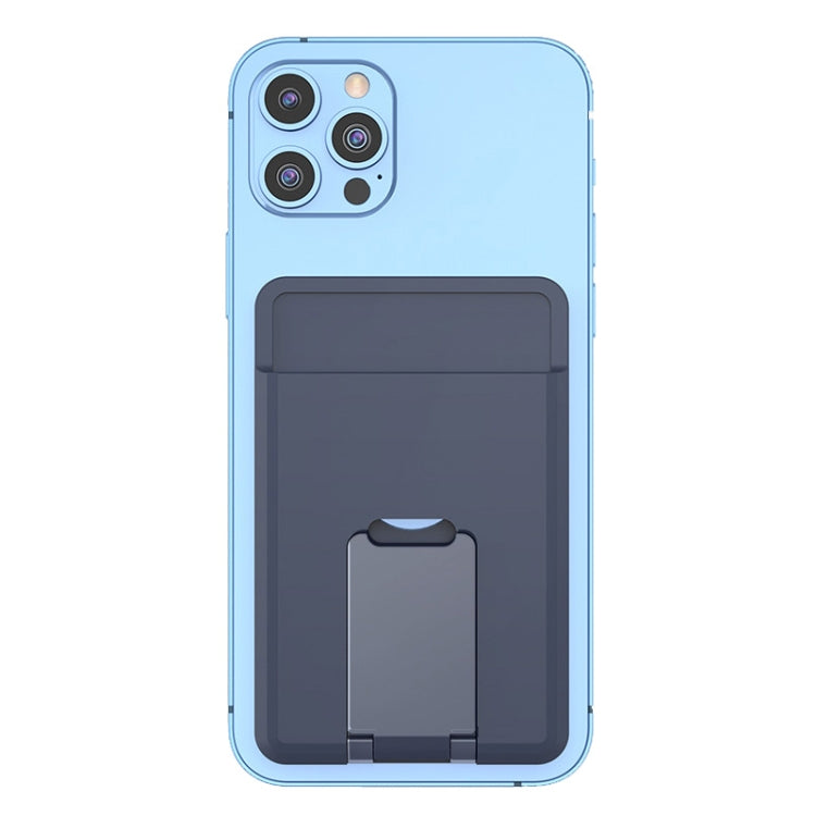 CY133H Silicone Magnetic Phone Holder with Card Holder Function, Magnetic(Light Blue), Magnetic(Green), Magnetic(Black), Magnetic(Dark Blue)