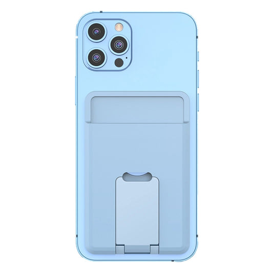 CY133H Silicone Magnetic Phone Holder with Card Holder Function, Magnetic(Light Blue), Magnetic(Green), Magnetic(Black), Magnetic(Dark Blue)