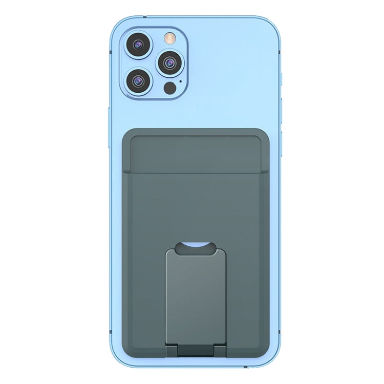 CY133H Silicone Magnetic Phone Holder with Card Holder Function, Magnetic(Light Blue), Magnetic(Green), Magnetic(Black), Magnetic(Dark Blue)