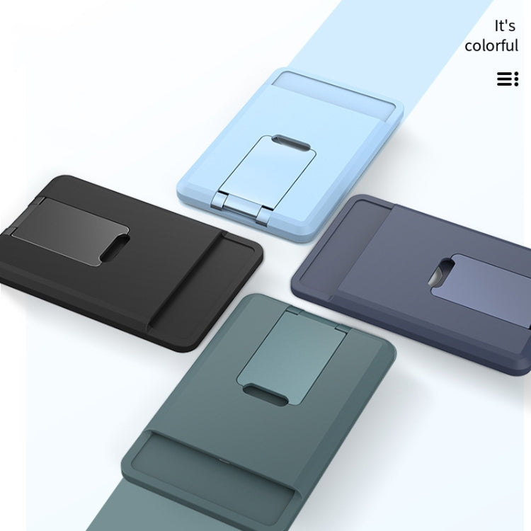 CY133H Silicone Magnetic Phone Holder with Card Holder Function, Magnetic(Light Blue), Magnetic(Green), Magnetic(Black), Magnetic(Dark Blue)