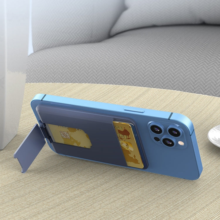 CY133H Silicone Magnetic Phone Holder with Card Holder Function, Magnetic(Light Blue), Magnetic(Green), Magnetic(Black), Magnetic(Dark Blue)