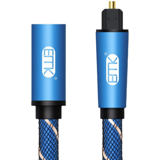 EMK Male To Female SPDIF Paired Digital Optical Audio Extension Cable, Cable Length:, 1m (Blue), 1.5m (Blue), 2m (Blue), 3m (Blue)