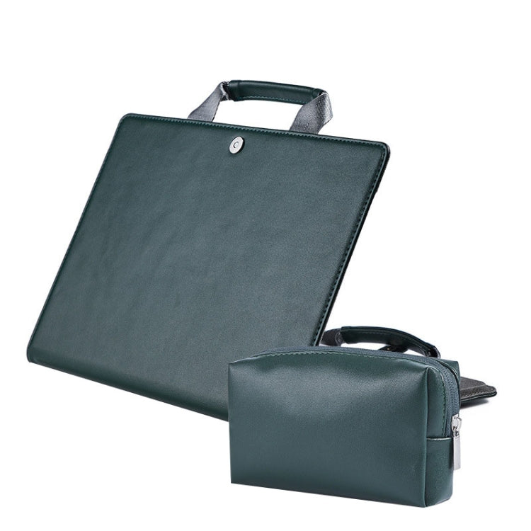 Laptop Bag Protective Case Tote Bag For MacBook Pro 15.4 inch, Black, Dark Gray, Pink, Dark Green, Black + Power Bag, Dark Gray + Power Bag, Pink + Power Bag, Khaki + Power Bag, Ink Green + Power Bag