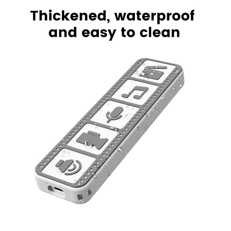 Silicone Remote Controller Waterproof Anti-Slip Protective Cover For Apple TV 4K 2021, (Luminous Color), (Brown), (Black), (Gray White)
