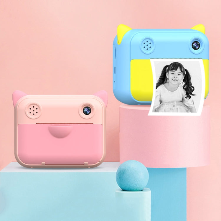 CP01 2.4 Inch HD Screen Kids Toy Thermal Printing Camera no Memory Card, Blue, Pink