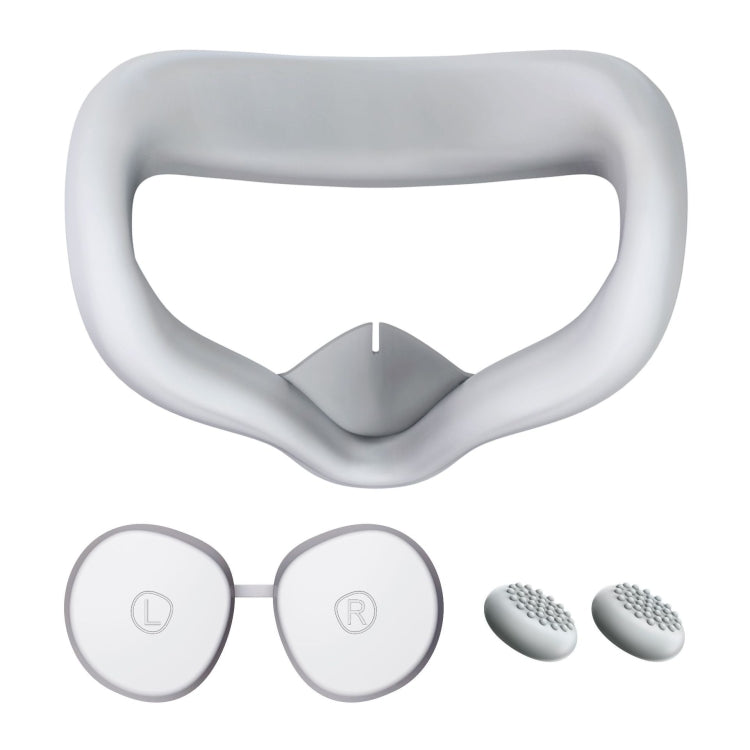 VR Silicone Eye Mask+Lens Protective Cover+Joystick Hat, For Meta Quest 2, Eye Mask+Lens Protective Cover+Joystick Hat (Pink), Eye Mask+Lens Protective Cover+Joystick Hat (Black), Eye Mask+Lens Protective Cover+Joystick Hat (White)                     ...