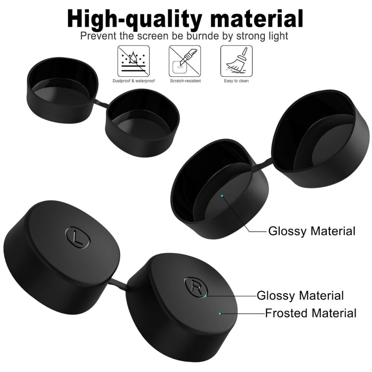 VR Silicone Eye Mask+Lens Protective Cover+Joystick Hat, For Meta Quest 2, Eye Mask+Lens Protective Cover+Joystick Hat (Pink), Eye Mask+Lens Protective Cover+Joystick Hat (Black), Eye Mask+Lens Protective Cover+Joystick Hat (White)                     ...
