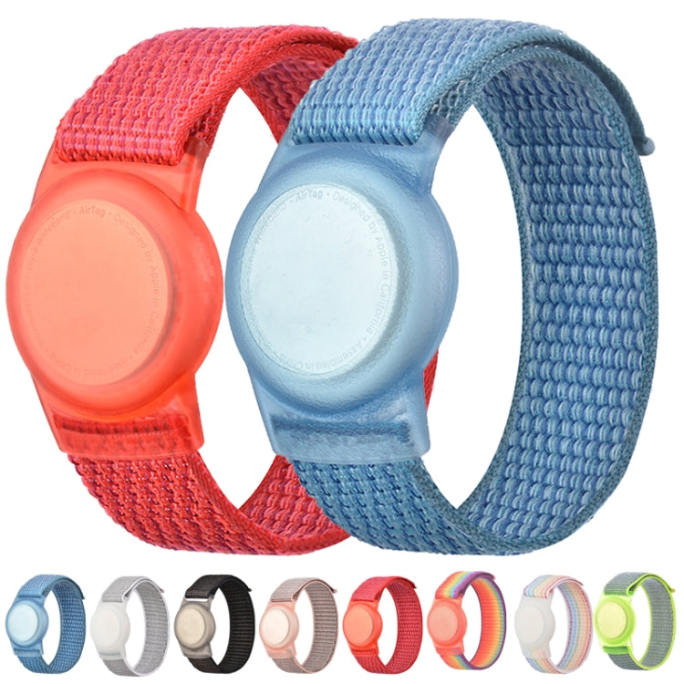 Child Adult Nylon Strap Wristband Protective Case For AirTag 2nd Gen / AirTag 1st Gen, 220mm, 170mm