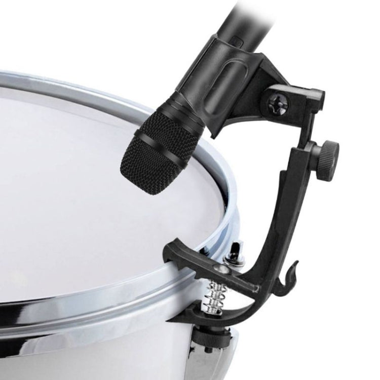 2 PCS  Adjustable Clip On Drum Rim Shock Mount Microphone Mic Clamp Holder, M00661