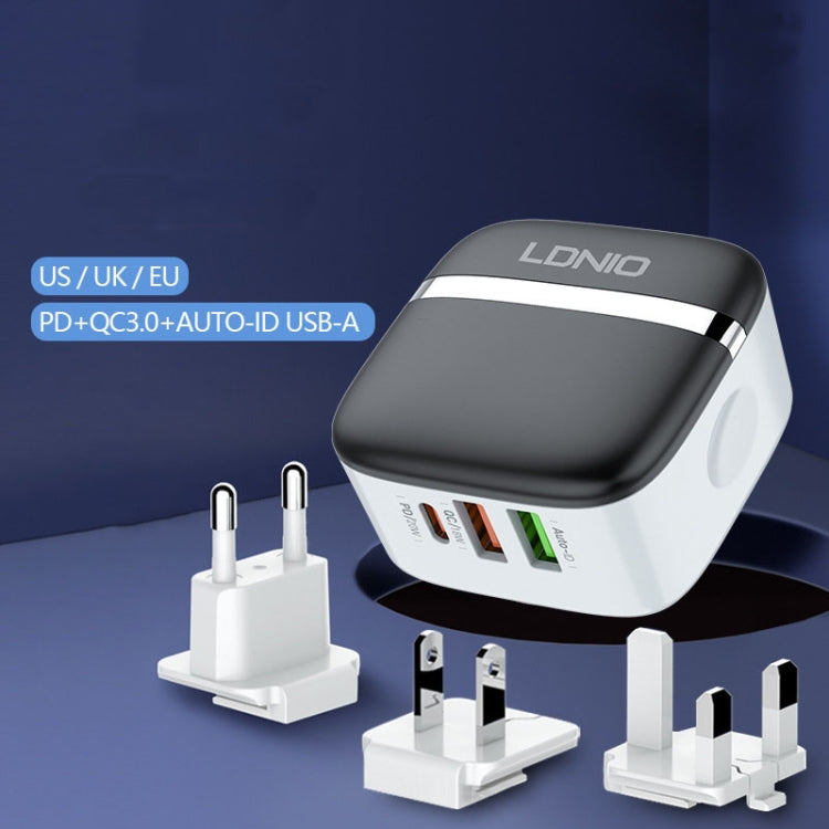 LDNIO A3513Q 32W QC3.0 3 USB Ports Phone Adapter, US Plug with Micro USB Cable, US Plug with 8 Pin Cable, US Plug with Type-C Cable, US Plug with Type-C to 8 Pin Cable, EU Plug with Micro USB Cable, EU Plug with 8 Pin Cable, EU Plug with Type-C Cable  ...