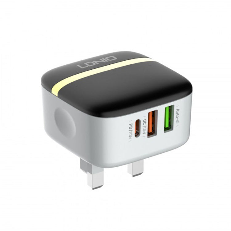 LDNIO A3513Q 32W QC3.0 3 USB Ports Phone Adapter, US Plug with Micro USB Cable, US Plug with 8 Pin Cable, US Plug with Type-C Cable, US Plug with Type-C to 8 Pin Cable, EU Plug with Micro USB Cable, EU Plug with 8 Pin Cable, EU Plug with Type-C Cable  ...