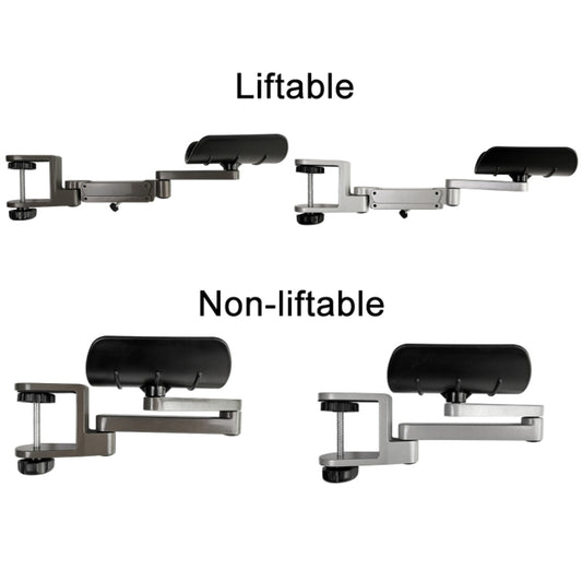 Aluminum Alloy Computer Desk Wrist Brace Arm Bracket, Liftable Gray