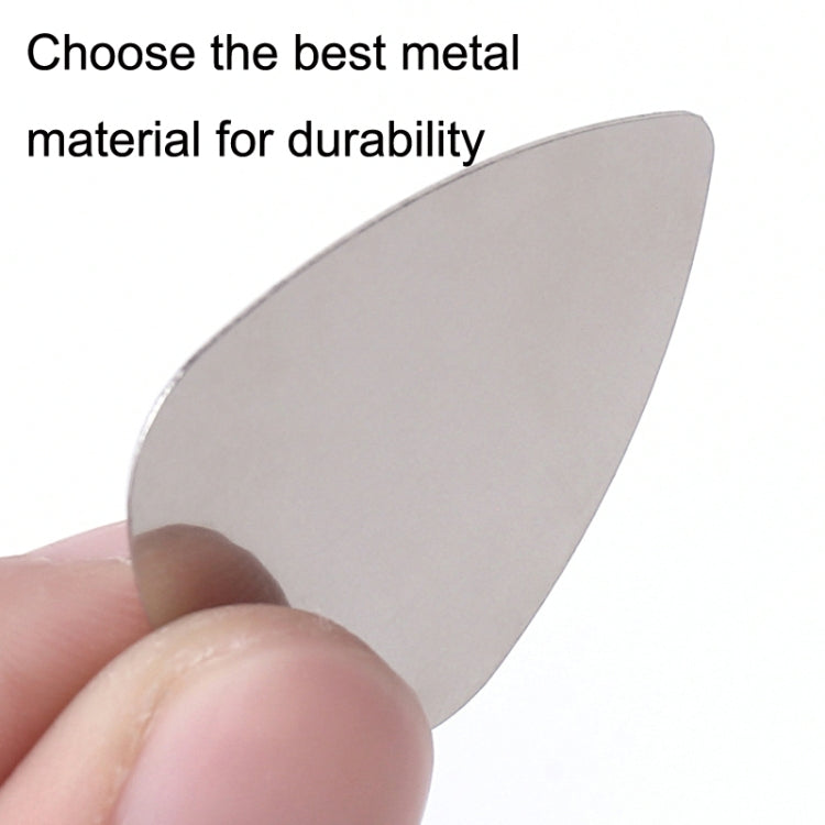 10PCS Thumb Fingers Metal Stainless Steel Bayse Guitar Paddles, Steel Bayse Guitar Paddles