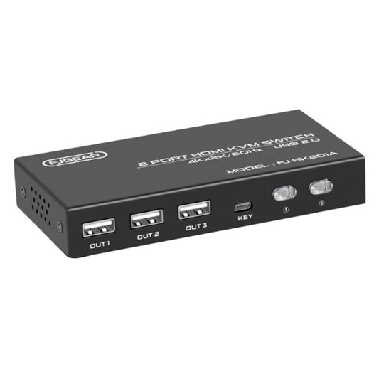 FJGEAR FJ-HK201A 60Hz HD Audio And Video HDMI To KVM Switcher, FJ-HK201A