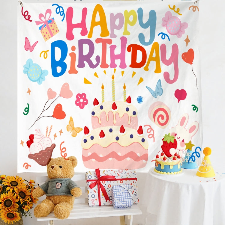 Birthday Layout Hanging Cloth Children Photo Wall Cloth, 150x180cm Velvet, 150x200cm Velvet
