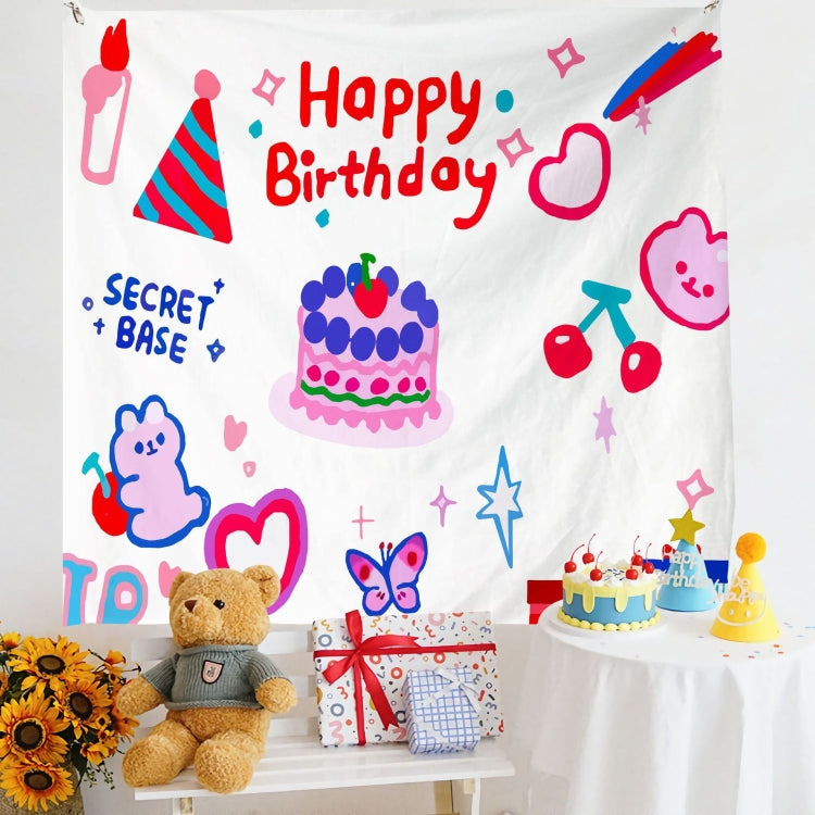 Birthday Layout Hanging Cloth Children Photo Wall Cloth, 150x180cm Velvet, 150x200cm Velvet