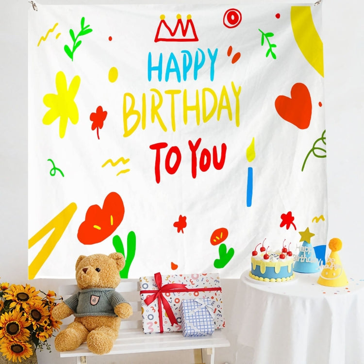 Birthday Layout Hanging Cloth Children Photo Wall Cloth, 150x230cm Velvet, 180x200cm Velvet