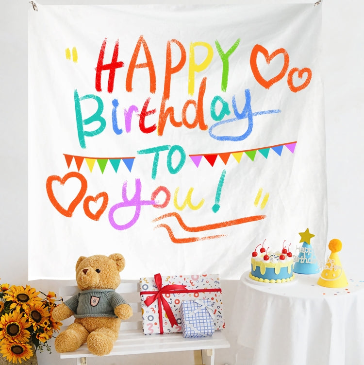 Birthday Layout Hanging Cloth Children Photo Wall Cloth, 150x230cm Velvet, 180x200cm Velvet