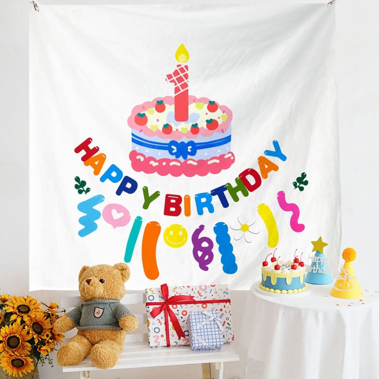 Birthday Layout Hanging Cloth Children Photo Wall Cloth, 150x230cm Velvet, 180x200cm Velvet