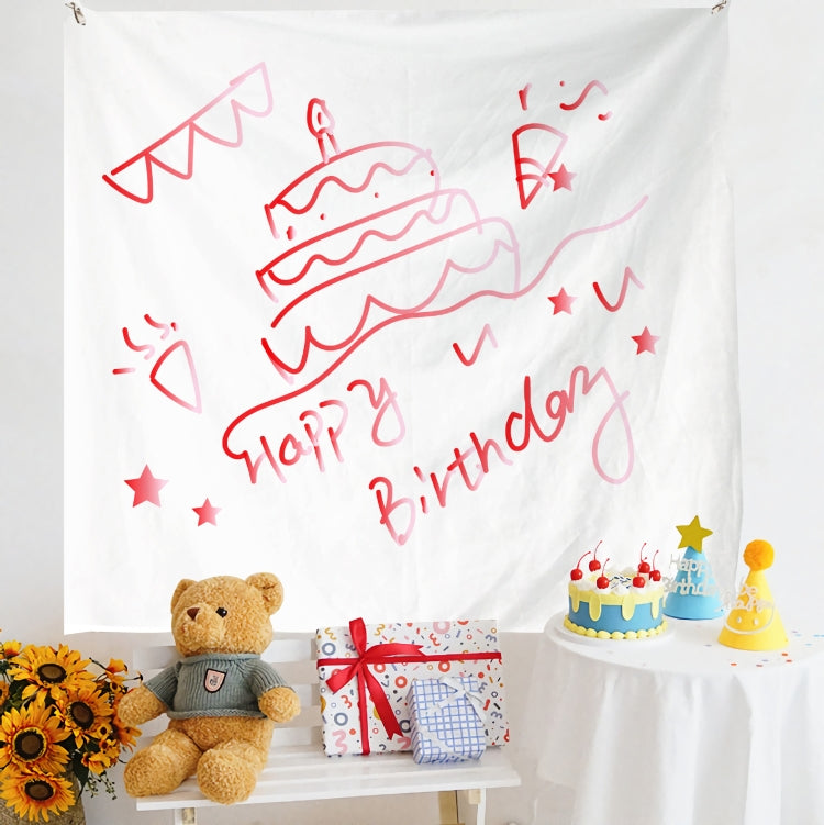 Birthday Layout Hanging Cloth Children Photo Wall Cloth, 150x230cm Velvet, 180x200cm Velvet