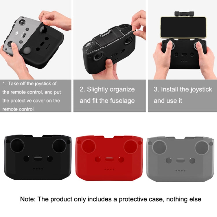 BRDRC DJI-7559 For DJI Mavic 3 / Mini 3 / 3 Pro Remote Control Silicone Protective Cover, For DJI Mavic 3 / Mini 3 / 3 Pro(Black), For DJI Mavic 3 / Mini 3 / 3 Pro(Gray)