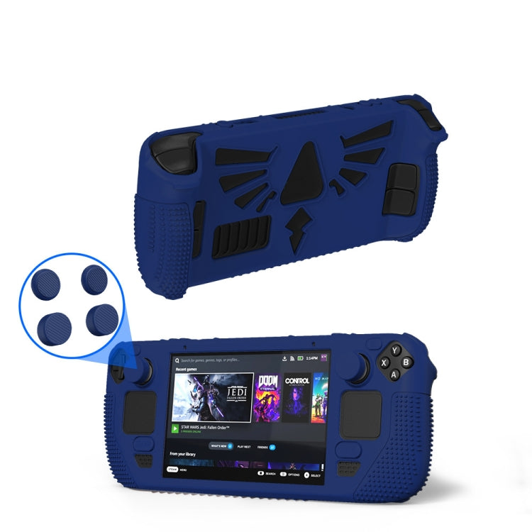 For Steam Deck V V4-1 Silicone Non-slip Protective Case for Pocket Consoles with Holder Function, V4-1(Red), V4-1(Green), V4-1(Blue), V4-1Black)