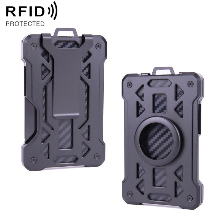 For AirTag 2nd Gen / AirTag 1st Gen Card Holder Metal Anti-Theft RFID Wallet, ak-4 B Blue, ak-4 B Gray, ak-4 A Black, ak-4 A Blue, ak-4 A  Silver, ak-4 A  Gray, ak-4 B  Black, ak-4 B Silver