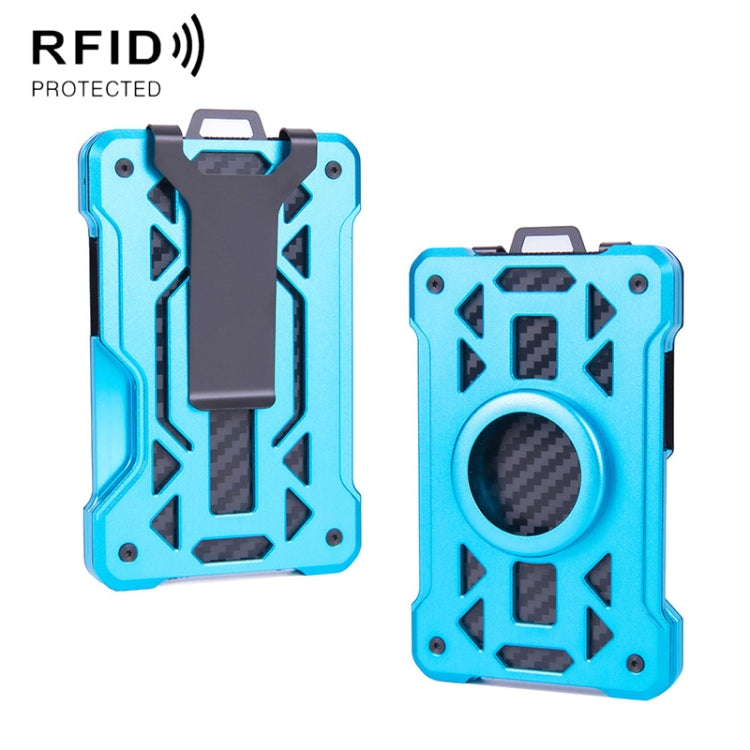 For AirTag 2nd Gen / AirTag 1st Gen Card Holder Metal Anti-Theft RFID Wallet, ak-4 B Blue, ak-4 B Gray, ak-4 A Black, ak-4 A Blue, ak-4 A  Silver, ak-4 A  Gray, ak-4 B  Black, ak-4 B Silver