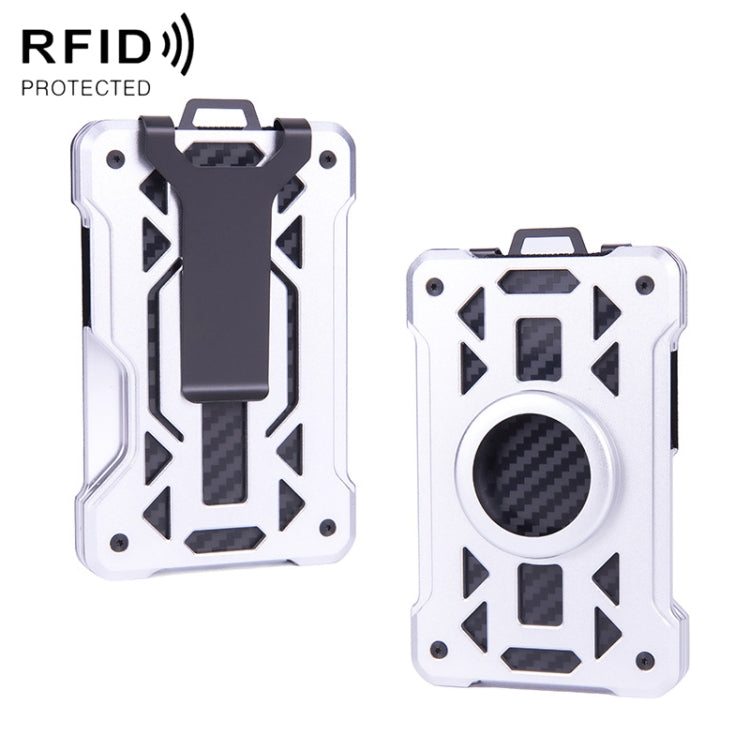 For AirTag 2nd Gen / AirTag 1st Gen Card Holder Metal Anti-Theft RFID Wallet, ak-4 B Blue, ak-4 B Gray, ak-4 A Black, ak-4 A Blue, ak-4 A  Silver, ak-4 A  Gray, ak-4 B  Black, ak-4 B Silver