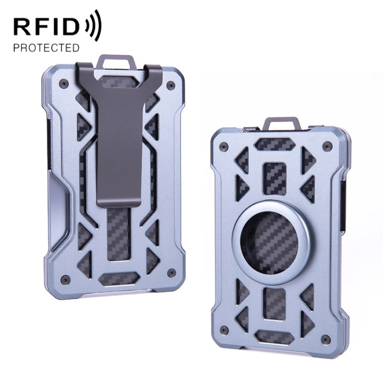 For AirTag 2nd Gen / AirTag 1st Gen Card Holder Metal Anti-Theft RFID Wallet, ak-4 B Blue, ak-4 B Gray, ak-4 A Black, ak-4 A Blue, ak-4 A  Silver, ak-4 A  Gray, ak-4 B  Black, ak-4 B Silver