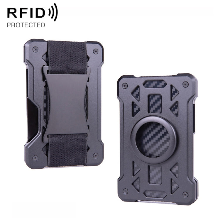 For AirTag 2nd Gen / AirTag 1st Gen Card Holder Metal Anti-Theft RFID Wallet, ak-4 B Blue, ak-4 B Gray, ak-4 A Black, ak-4 A Blue, ak-4 A  Silver, ak-4 A  Gray, ak-4 B  Black, ak-4 B Silver